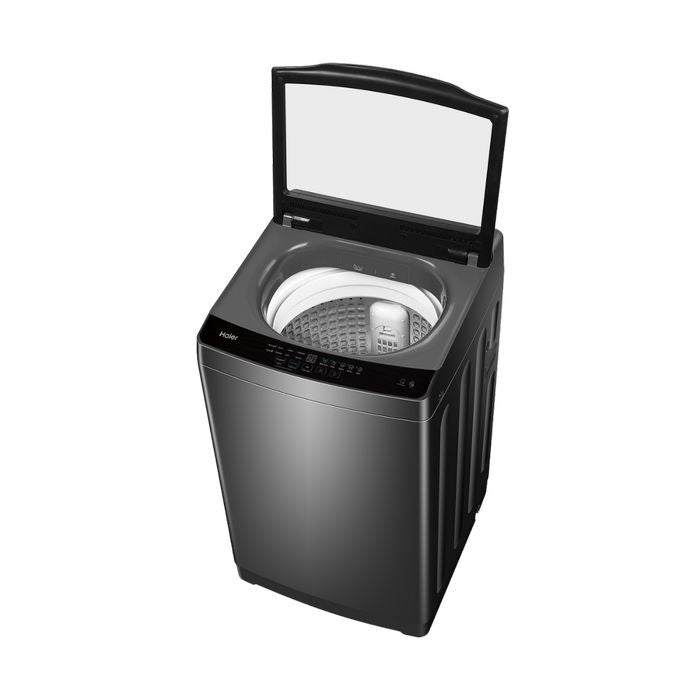 Haier HWM100 - 316S6 Top Load Washer 10kg Non - Inverter Glass Lid Fully Auto And Metal Body | TBM Online