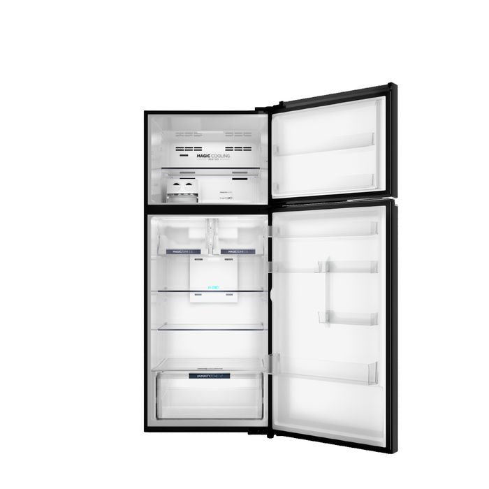 Haier HRF - IT515MG(B) 2 Door Fridge G515L Twin Inverter Glass Black | TBM Online