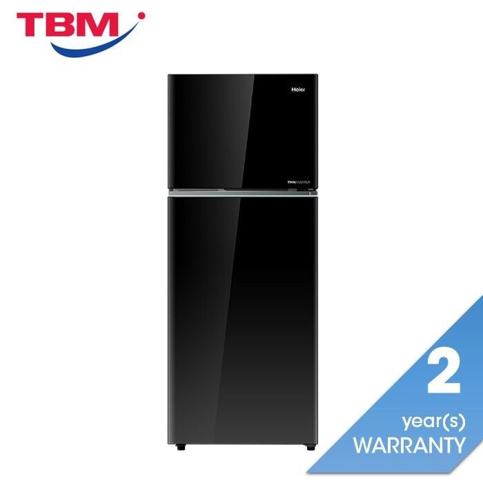 Haier HRF - IT515MG(B) 2 Door Fridge G515L Twin Inverter Glass Black | TBM Online