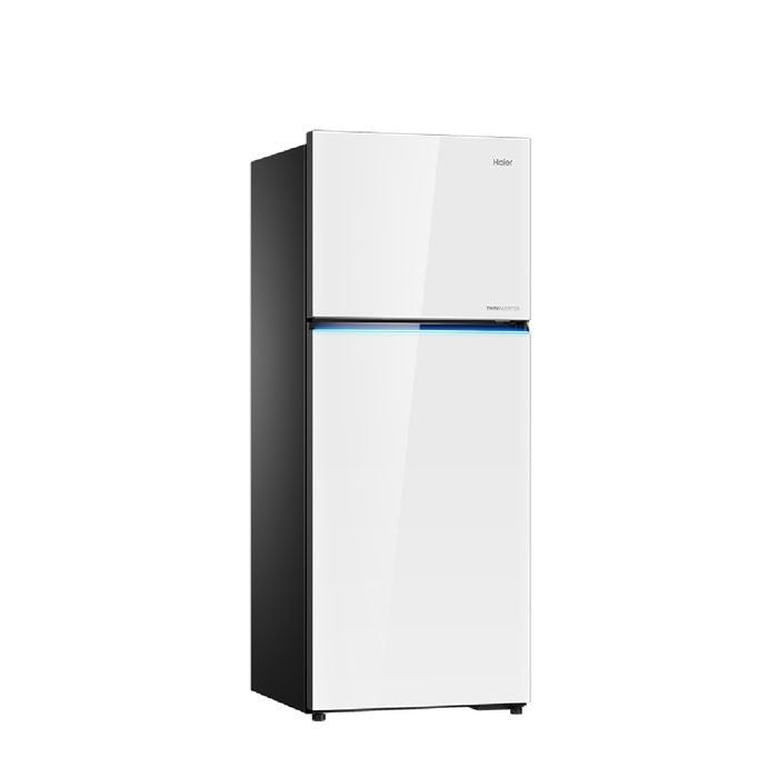 Haier HRF - IT540MG(W) 2 Doors Fridge Top Freezer Twin Inverter G540L Glass White | TBM Online