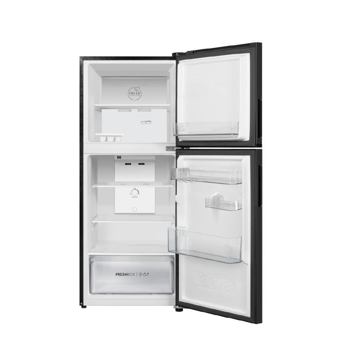 Haier HRF - T240XM(B) 2 Doors Fridge Top Freezer Non Inverter G240L Metal Black | TBM Online