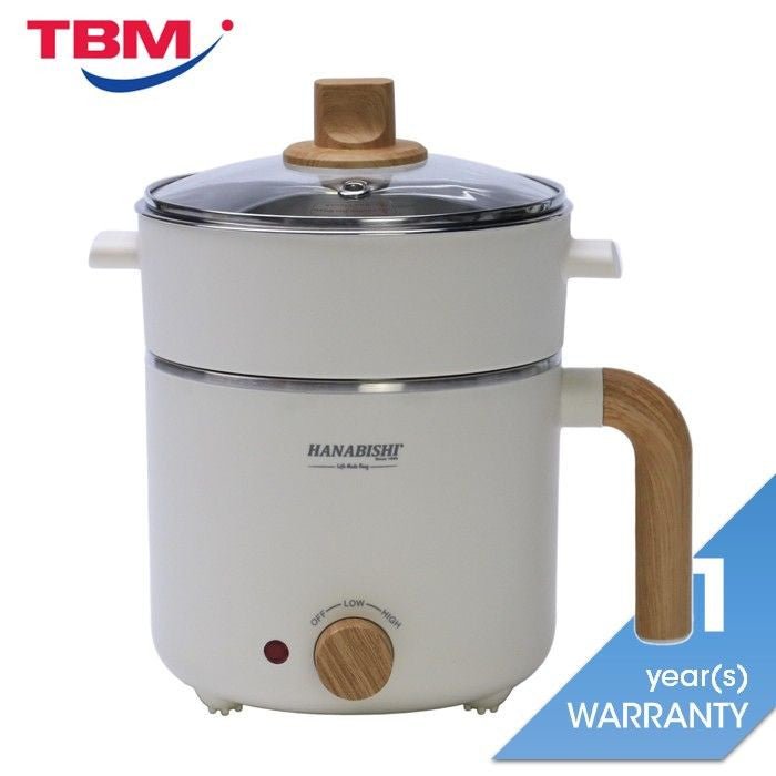 Hanabishi HA1319 Multicooker 1.2L Power 600W Stainless Steel | TBM Online