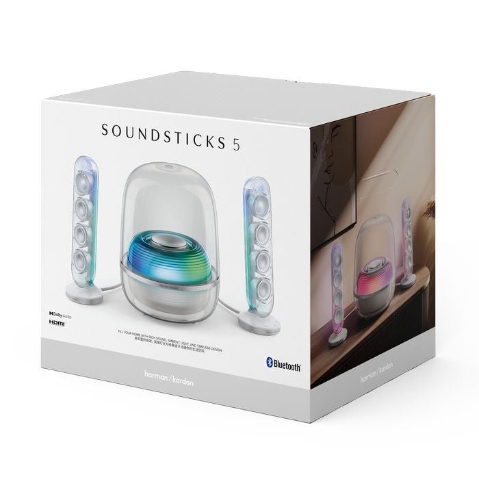 Harman Kardon HK SOUND STICK 5 WHITE Wireless Bluetooth Speaker 160W White | TBM Online