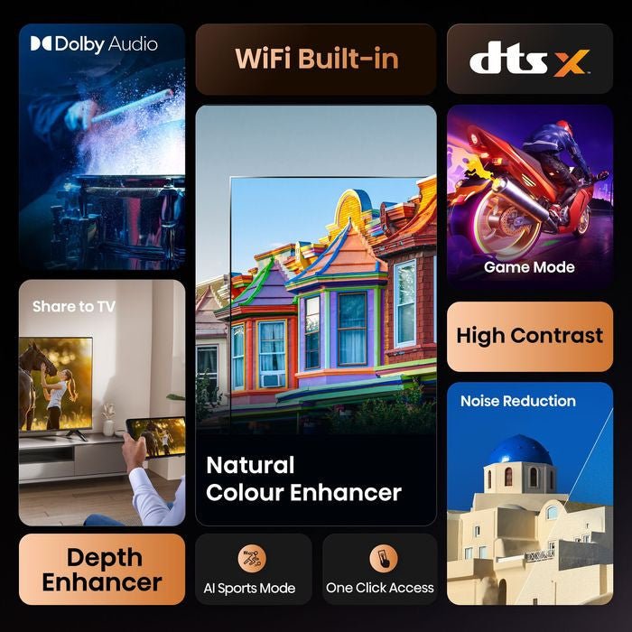 Hisense 43A4Q 43" FHD 2K Vidaa Smart TV | TBM Online