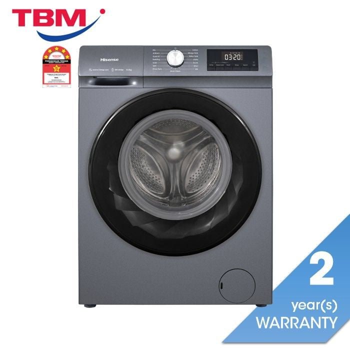 Hisense WF105N1 Front Load Washer 10.5kg Inverter Black | TBM Online