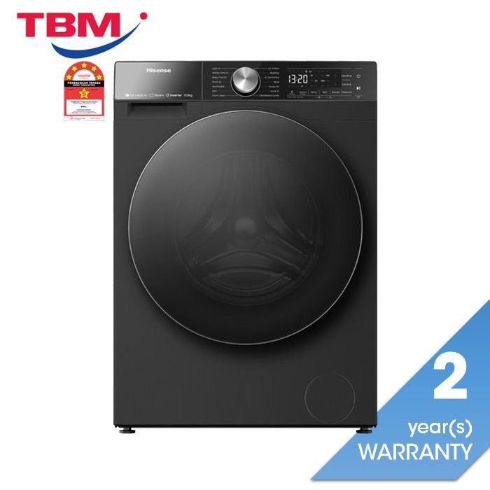 Hisense WF5S1075BB Front Load Washer 10.5kg Black | TBM Online
