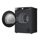 Hisense DH5S1095UB Heat Pump Dryer 10kg Stainless Steel Black | TBM Online