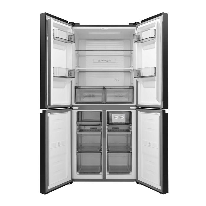 Hisense RQ555N4ABN 4 Doors Fridge 550L Inverter R600A Black Metal | TBM Online