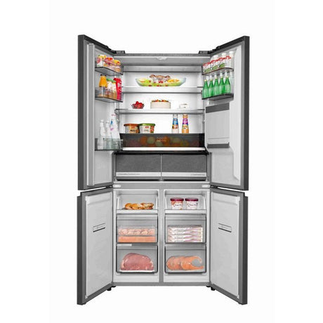 Hisense RQ660N4AWUC1 4 Doors Fridge 610L Inverter External Vacuum R600A White Glass | TBM Online