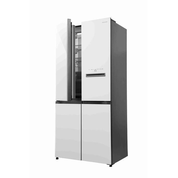 Hisense RQ660N4AWUC1 4 Doors Fridge 610L Inverter External Vacuum R600A White Glass | TBM Online
