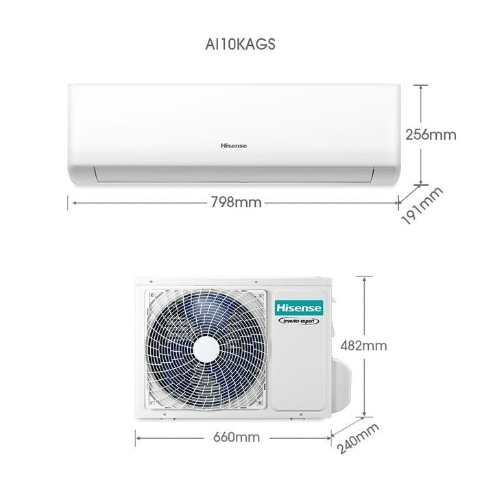 Hisense IN:AI10KAGS1 Air Cond 1.0HP R32 Inverter | TBM Online