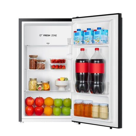 Hisense RR120D4ABN1 1 Door Fridge G110L R600A With LED Light Black Metal | TBM Online