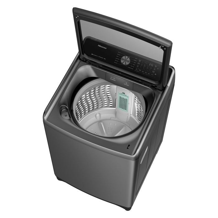 Hisense WT5T2015DT Top Load Washer 20.0kg Stainless Steel Titanium Gray | TBM Online