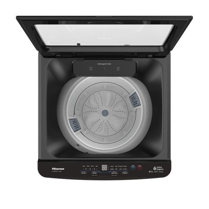 Hisense WTZQ1015UT Top Load Washer 10.5kg Non - Inverter Stainless Steel Titanium Gray | TBM Online