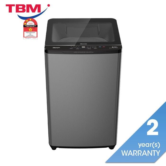 Hisense WTZQ1015UT Top Load Washer 10.5kg Non - Inverter Stainless Steel Titanium Gray | TBM Online