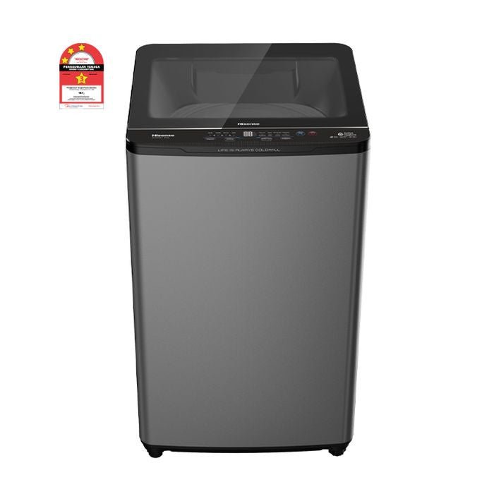 Hisense WTZQ1015UT Top Load Washer 10.5kg Non - Inverter Stainless Steel Titanium Gray | TBM Online