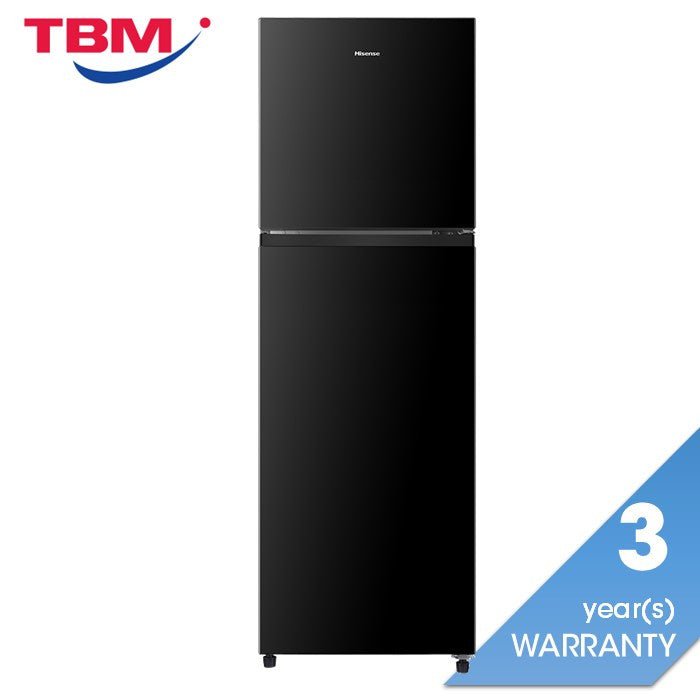 Hisense RT220N4ABN 2 Doors Fridge 206L Inverter R600A Black Metal | TBM Online