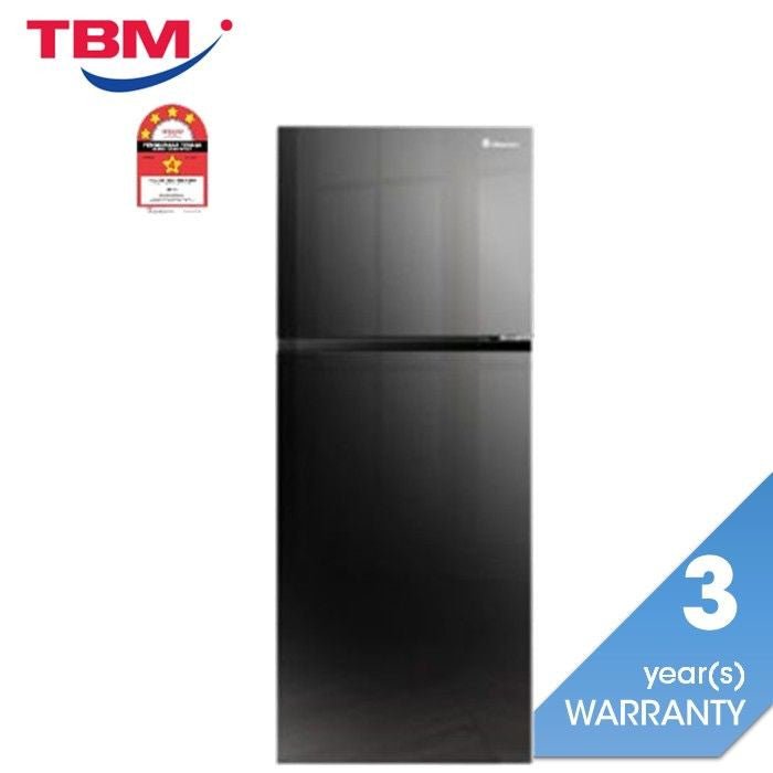 Hisense RT549N4ABU 2 Doors Fridge 500L Inverter R600A Black Glass | TBM Online
