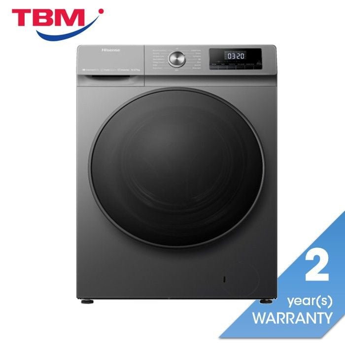 Hisense WD3Q1043BT Front Load Washer 10.5kg And Dryer 7.0kg Inverter Black | TBM Online