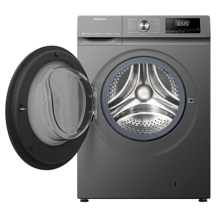 Hisense WD3Q1043BT Front Load Washer 10.5kg And Dryer 7.0kg Inverter Black | TBM Online