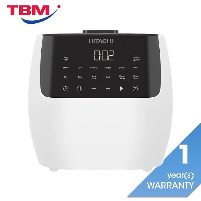 Hitachi RZ - R18XN W Digital Rice Cooker 1.8L White | TBM Online