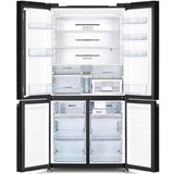 Hitachi R - WB640VM0 GBK 4 Doors Fridge Inverter French Bottom Freezer Inverter VAC.COMP G569L Glass Black | TBM Online