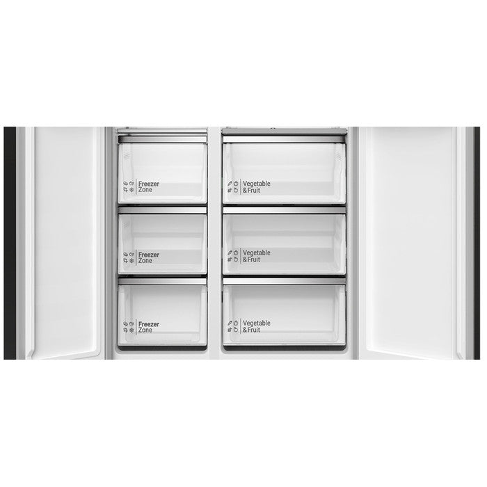 Hitachi HRSN9552DDXMY Side By Side 2 Doors Fridge N525L Mirror 