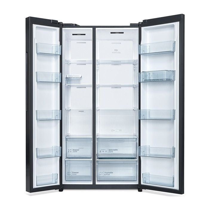Hitachi HRSN9713ESXMY Side By Side Fridge 653L Inox | TBM Online