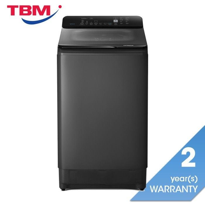 Hitachi LTL12MVWOTGG Top Load Washer 12kg Dual Waterfall Inverter | TBM Online