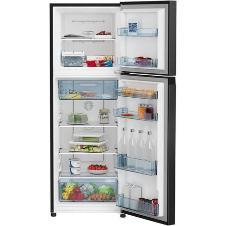 Hitachi HRTN5255MFBBKMY 2 Doors Fridge 240L Inverter Triple Power Filter Black | TBM Online
