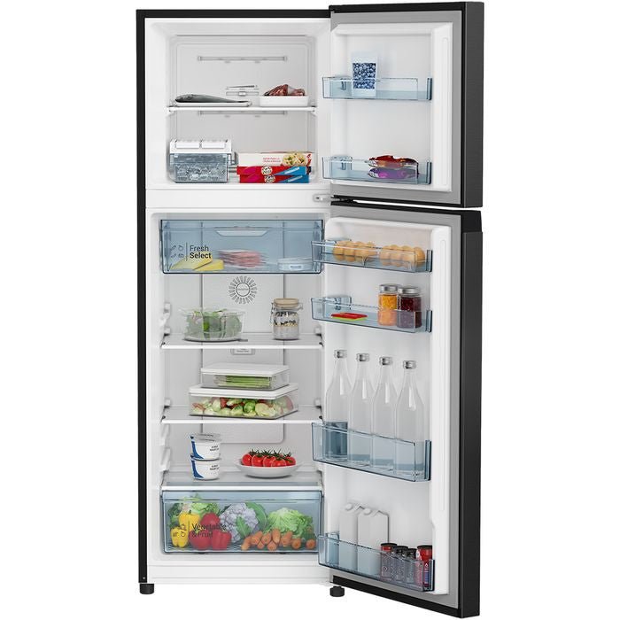 Hitachi HRTN5255MFBBKMY 2 Doors Fridge 240L Inverter Triple Power Filter Black | TBM Online