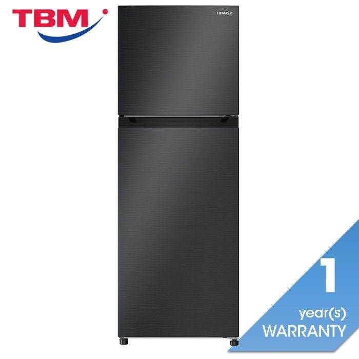 Hitachi HRTN5255MFBBKMY 2 Doors Fridge 240L Inverter Triple Power Filter Black | TBM Online