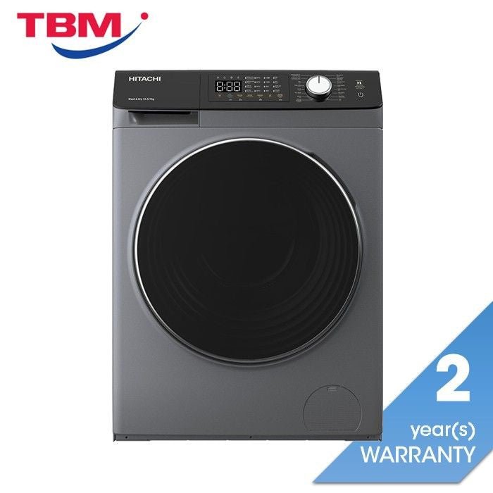 Hitachi BD - D1054HVOS Washer 10.5kg Dryer 7kg Touch LED Dark Grey | TBM Online