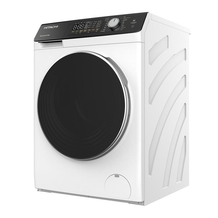 Hitachi BD - D802HVOW Front Load Washer 8kg Dryer 5kg Touch LED White | TBM Online