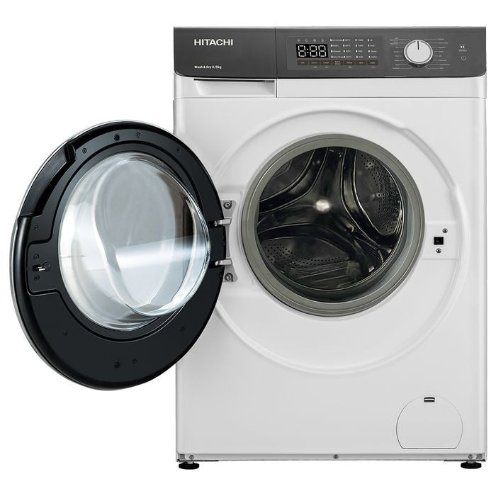Hitachi BD - D802HVOW Front Load Washer 8kg Dryer 5kg Touch LED White | TBM Online