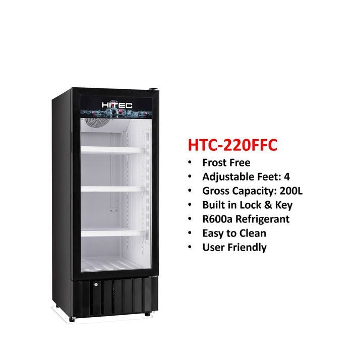 Hitec HTC - 220FFC Display Chiller Showcase Frost Free 200L | TBM Online