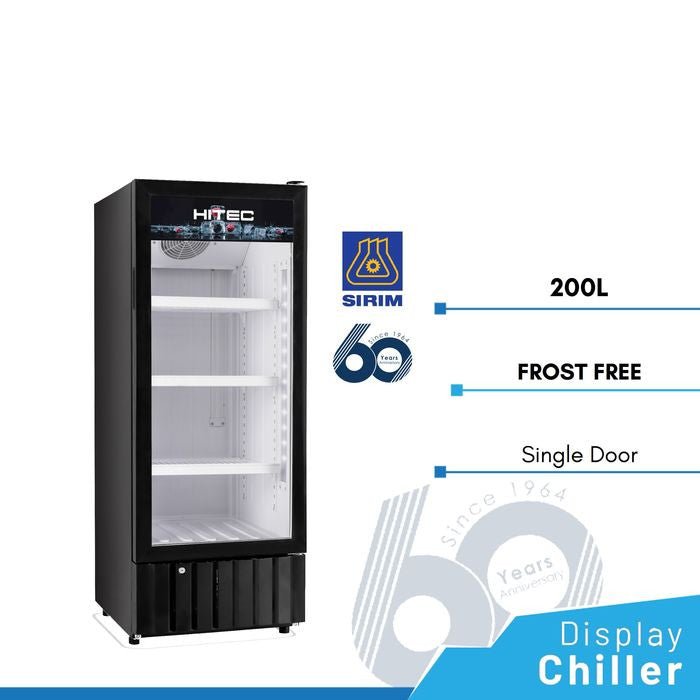 Hitec HTC - 220FFC Display Chiller Showcase Frost Free 200L | TBM Online