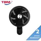 Houm C12W-DC BLACK DC Wall Fan 12" With 8 Speed DC Motor Black | TBM Online