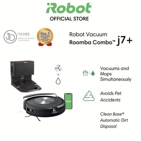 iRobot Roomba Combo J7+ Vacuum and Mop With Auto Dirt Disposal | TBM Online