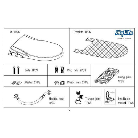 JoyLife JTS-001-D Manual Bidet D Shape | TBM Online