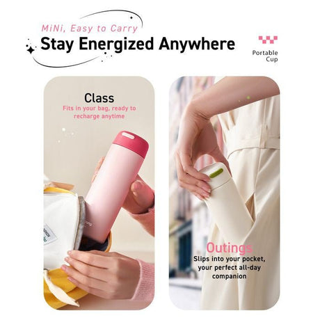 JoYoung JVC - 45V91(P) Minimalist 304 Stainless Steel Vacuum Bottle 450ml Pink | TBM Online