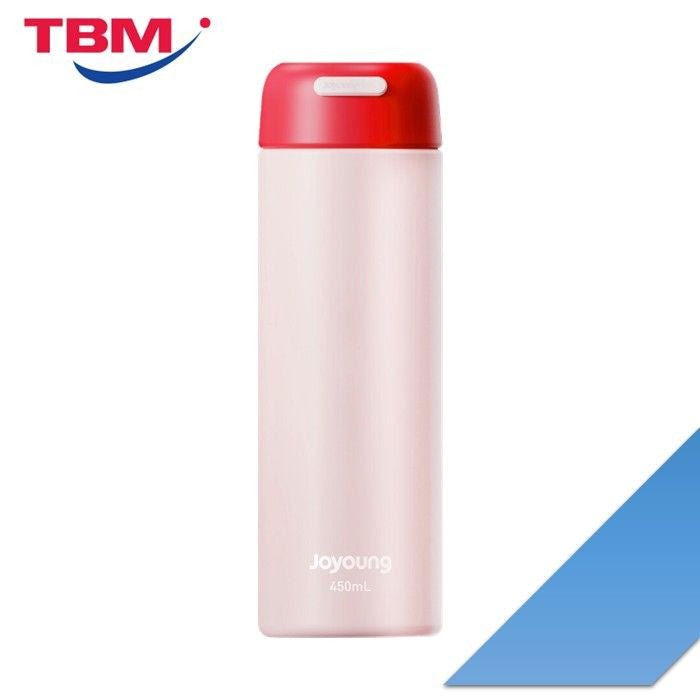 JoYoung JVC - 45V91(P) Minimalist 304 Stainless Steel Vacuum Bottle 450ml Pink | TBM Online