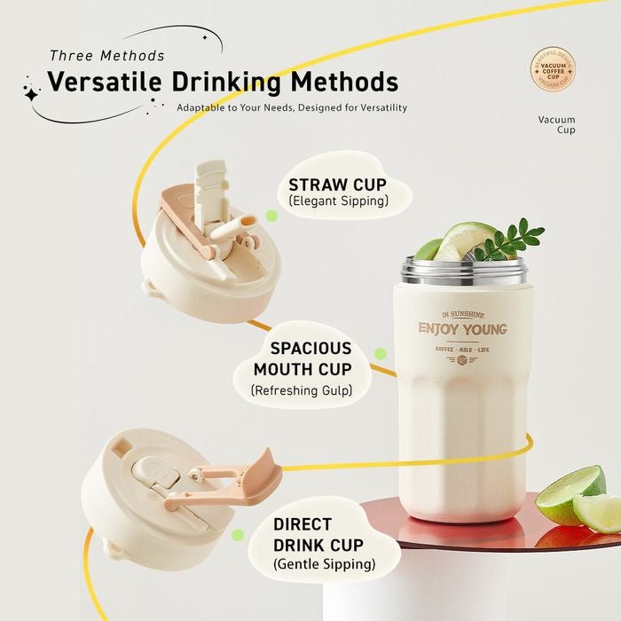 JoYoung JVC - 49V39(T) Ceramic Coffee Cup 490ml Tan | TBM Online