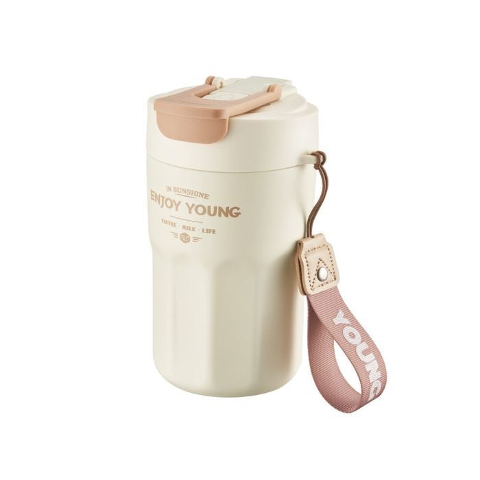 JoYoung JVC - 49V39(T) Ceramic Coffee Cup 490ml Tan | TBM Online