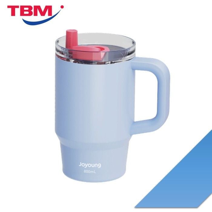 JoYoung JVC - 80V26(B) 304 Stainless Steel Straw Tumbler 800ml Blue | TBM Online