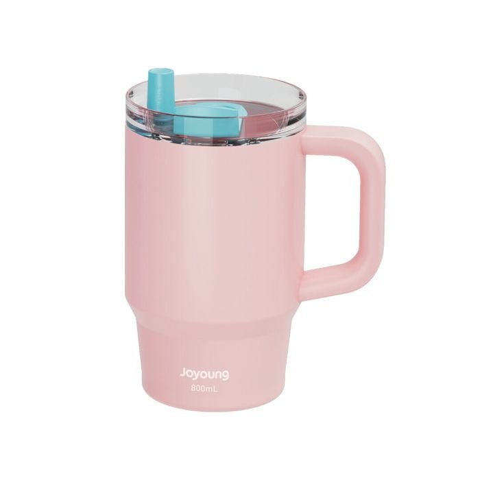 JoYoung JVC - 80V26(P) 304 Stainless Steel Straw Tumbler 800ml Pink | TBM Online