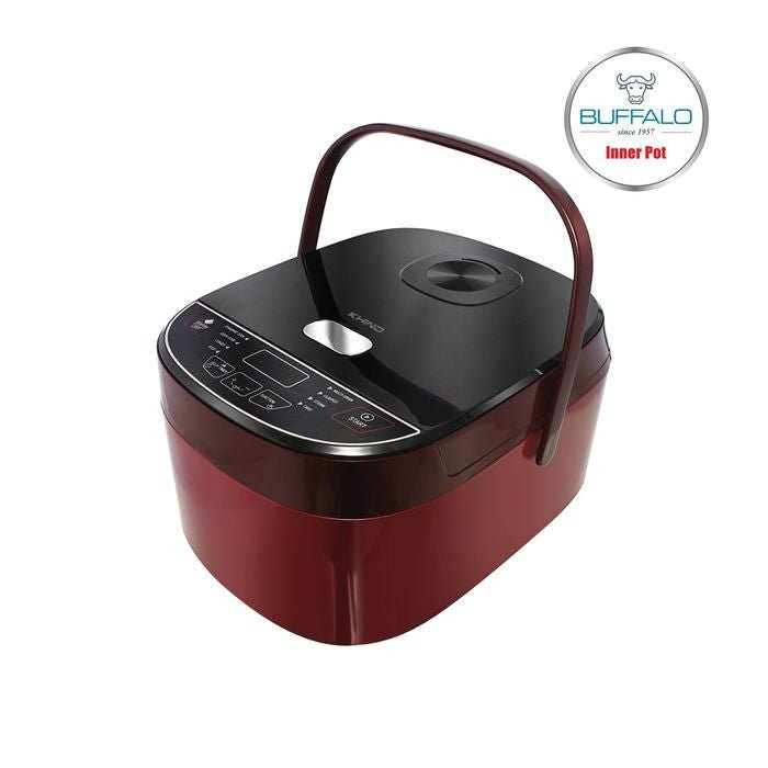 Khind RCM18SS Rice Cooker Anshin Fuzzy Logic 1.8L Red Alpha | TBM Online