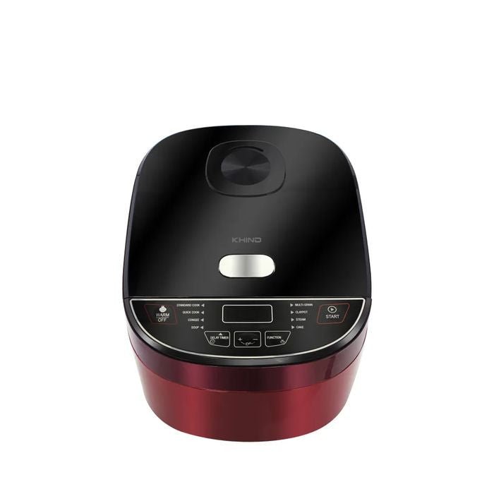 Khind RCM18SS Rice Cooker Anshin Fuzzy Logic 1.8L Red Alpha | TBM Online