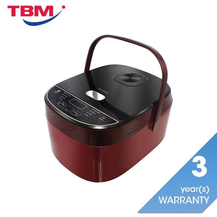 Khind RCM18SS Rice Cooker Anshin Fuzzy Logic 1.8L Red Alpha | TBM Online