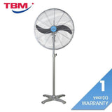 Khind SF2602 Industrial Stand Fan 26" Built-In Safety Thermal Fuse Grey | TBM Online